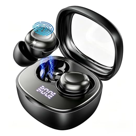 2026 Bluetooth 5.4 Ear buds, Noise Cancelling Earbuds, Wireless Headphones | Wireless Earbuds, 55H Playtime, ENC Dual Mic, IPX7 Waterproof, Digital Battery Display, iOS/Android, Short relaxation/Fitness