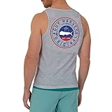 Guy Harvey Men's Mahi Circle Tank Top, Sport Grey Heather/Mahi Circle, XX-Large