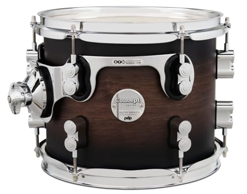 Tom Pacific Drums Concept Maple 13" x 9" en érable véritable Satin Charcoal Burst