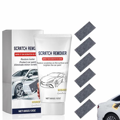 Kit per la Rimozione dei Graffi Dell'auto,Panno Nano Rimuovi Graffi Auto,Eliminazione Graffi Auto per Vernice e Superfici Varie,Pasta Abrasiva per Carrozzeria per Ripara Graffi