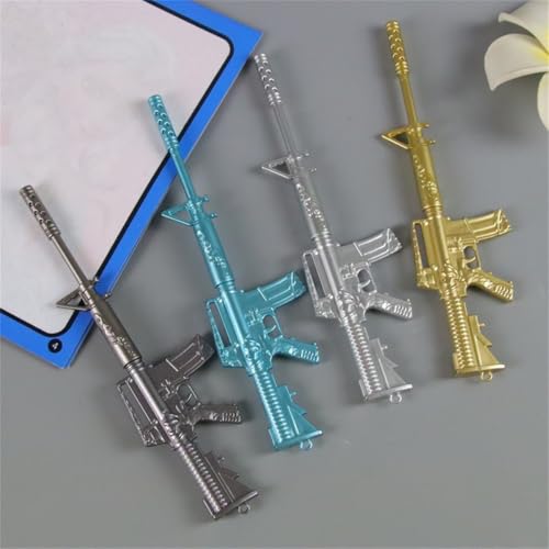 Bolígrafos de tinta gel tipo M4A1 Rifle, pack de 5 miniatura 5
