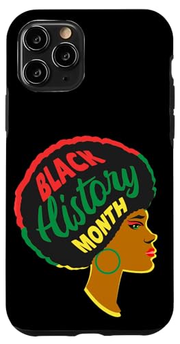 Black History Month Melanin Girl Magic Brown Queen �����p �y���� �X�}�z�P�[�X iPhone 11 Pro �p