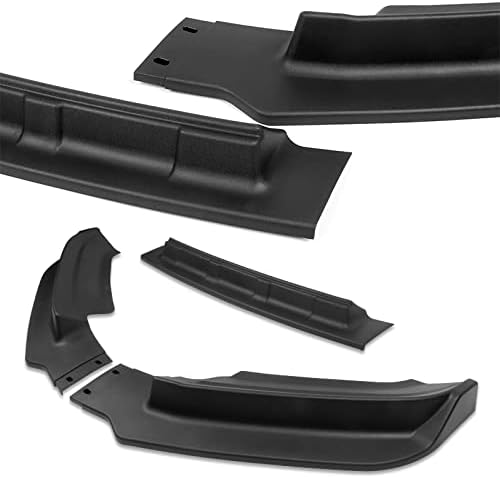 HYPERSPEED Matte Black Front Bumper Spoiler Lip 3PCS ABS STP-Style Fit for 2015 2016 2017 Ford F-150 F150 Truck, Auto Exterior Accessories Car Mods Replacement Assembly, Air Chin Body Kit Splitter