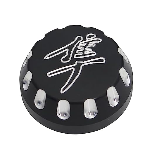 GIDIBII Motorcycle Triple Tree Stem Yoke Center Cap Compatible with Suzuki Hayabusa GSX1300R 2008-2020, Made of Aluminum Alloy (Black)