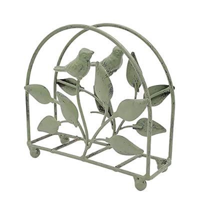 Cast Iron Bird & Tree Classic Napkin Holder/Tabletop Freestanding Tissue Dispenser , Rustic Green 413uqB4Pr8L. SS400