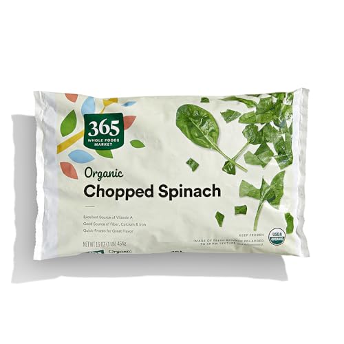 365 by Whole Foods Market, Organic Chopped Spinach, 16 oz, (Frozen)