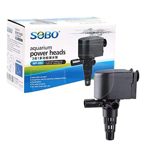 Sobo WP-880 Aquarium Submersible Pump [ AC 220-240V 50/60Hz 15W H.MAX:1M F.MAX:800L/HR ] - Central Fish Aquarium (B08S3L4LGB) Amazon Price History, Amazon Price Tracker