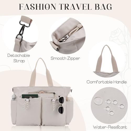 Image of VX VONXURY Tote Bag for Women - Multi Pocket Crossbody Work Handbag for Travel, Daily Use and Gym