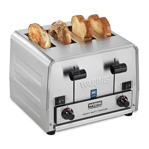  Waring-Commercial-WCT850RC-4-Slice-Heavy-Duty-Commercial-Pop-Up-BreadBagel-Toaster-120V-1800W-5-15-Phase-Plug
