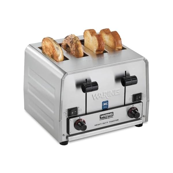   Waring-Commercial-WCT850RC-4-Slice-Heavy-Duty-Commercial-Pop-Up-BreadBagel-Toaster-120V-1800W-5-15-Phase-Plug