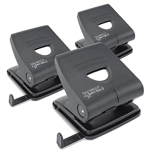 Rapesco HD865-P - Perforatrice Antibatterica 2 Fori Per Fogli Spessi, Nero - Foto 7