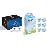 JOOLA Tischtennisbälle Flash 3-Sterne Selektierte 40+mm Durchmesser Premium Tischtennis-Wettkampf-Bälle & Tischtennisbälle TT Outdoor Selektierte 40+mm Tischtennis-Trainings-Bälle Weiss, 40 mm
