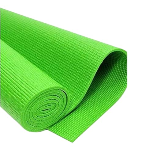 Image of Yoga Mats for Women and Men NBR Material with Carrying Strap, Extra Thick Exercise Mats for Workout Yoga Mat for Women for Workout, Yoga, Fitness, Exercise Mat Anti Slip Yoga Mats (4mm) (Green)
