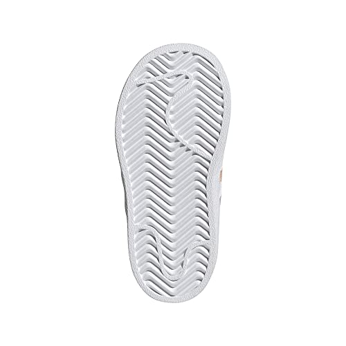 adidas Originals Kids Superstar Skate Shoe, White/Haze Coral/White, 7 US Unisex Toddler4