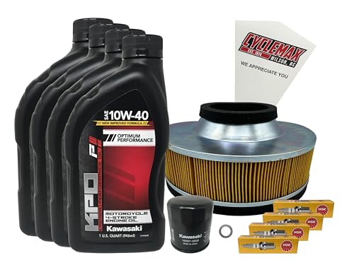 Cyclemax Standard Tune Up Kit with Spark Plugs compatible with Kawasaki 2005-2008 Vulcan 1600 Nomad