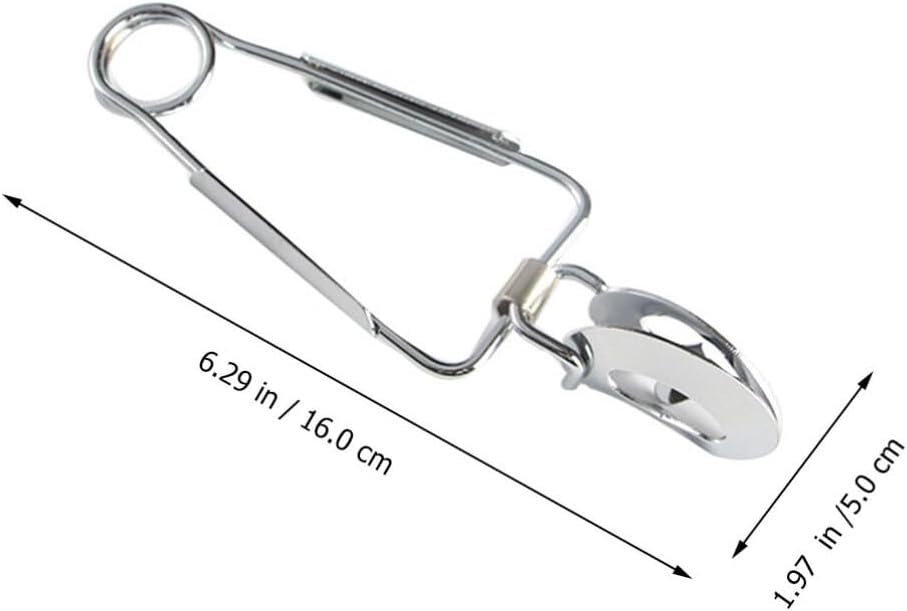 Hemoton Stainless Steel Escargot Tongs 6-Piece Set Ergonomic Snail Tongue Clips Heat Resistant Kitchen Utensils for Dining and Entertaining