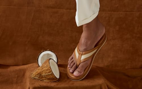 Image of Neeman's Indo-Western Casual Flip Flops for Men | Lightweight, Durable and Flexible | PU Thong Strap & TPR Out sole