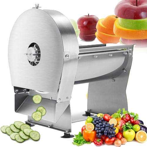 Cortador de verduras comercial, cortador de acero inoxidable con grosor ajustable para un uso eficiente en la cocina
