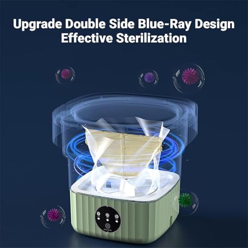 Image of PoRtAbLe mInI WaShInG MaChInE FoR ClOtHeS | CoMpAcT WaShEr fOr bAbY ClOtHeS, tRaVeL & SmAlL LaUnDrY LoAdS T12