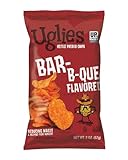 UGLIES BBQ Kettle-Cooked Potato Chips, Gluten-Free Snacks, Kosher-Friendly Chips, Non-GMO Snacks for Kids or Office, 2 Oz. Bags, Pack of 12