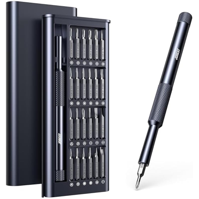 JOREST 25-IN-1 Precision Screwdriver Set, Mini Repair Tool Kit with Torx for Macbook, Computer, Laptop, iPhone, PS5, Xbox, Switch, Glasses, Watch, Ring Doorbell, Electronic, Small Gift Gadget for Men 25-in-1 CRV