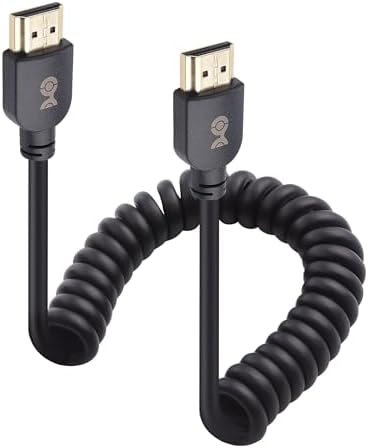 Cable Matters 48Gbps 8K HDMI Coiled Cable, 1-3ft