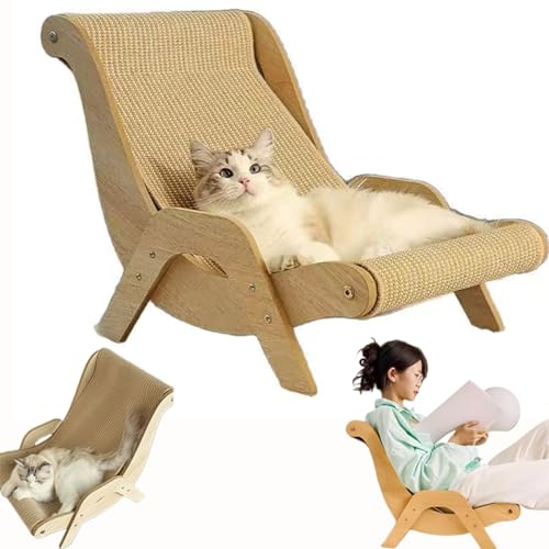 猫用ソファーベッド 丈夫 高密度 運動不足改善 爪研ぎ 段ボール 猫おもちゃ ストレス解消 おしゃれ 猫用肉球削り 組み立て簡単 省スペース 多機能キャットベッド お手入れ楽 屋内外