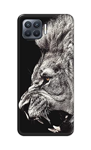 Image of Roaring Lion Hard Back Case Cover for Oppo F17 Pro, ‎CPH2119 Back Cover -(J5) VNS2225
