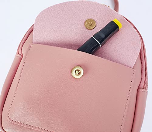 Image of NUWA Mini Backpack Purse for Women Small Backpack for Teen Girl Gifts Trendy Stuff Cell Phone Purse Crossbody Wallet Lightweight Pouch Bag (Pink4)