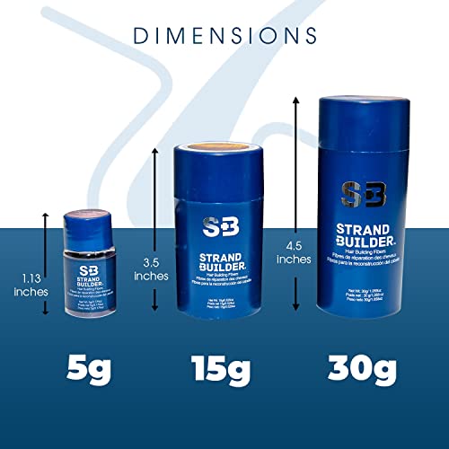 Miniatura 6 de Fibras capilares para adelgazamiento del cabello y pérdida de cabello, fibras naturales de queratina para la construcción del cabello, espesante de