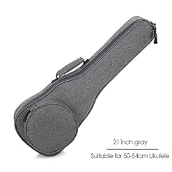 Nicfaky Housse ronde pour ukulélé de poche 10 mm en éponge portable et étanche Gris - Les Beatles, Paul McCartney, John Lennon, RIngo Starr, George Harrison Nicfaky Housse ronde pour ukulélé de poche 10 mm en éponge portable et étanche Gris – Image 3