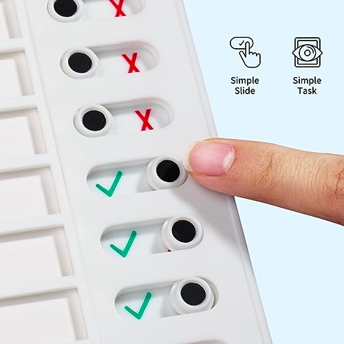 Checklist Board, Checklisten-Tafel Aufgabenliste zum Aufkleben, wiederverwendbares Memoboard für Kinder,Aufgabenplaner Kinder, Aufgabenliste für Kinder (Checkliste-2pcs)