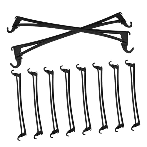 STOBAZA Organize Your Closet 10pcs Hanger Bottom Bar Hanger Cross Bar for Pants Multi-Function Supplies