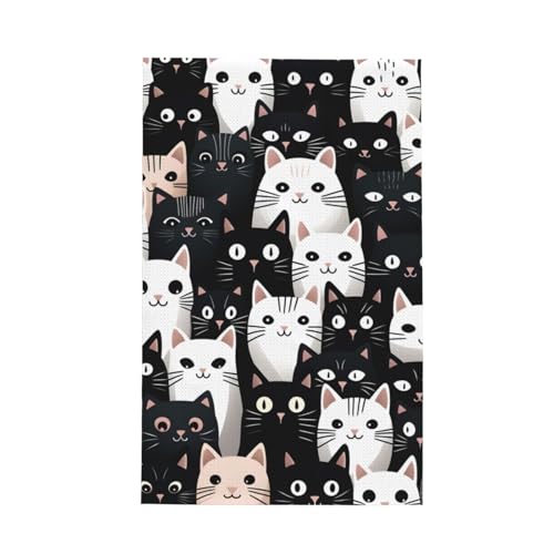 Super saugfähige Küchentücher, 66 x 40,6 cm, Katzen mit großen...