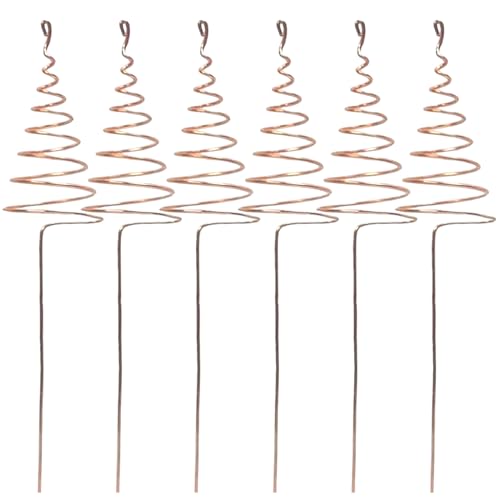 ​Kupferspiralen Für Gartenpflanzen - Stabile Gartenpfähle Aus Kupferdraht | Rankhilfe Für Gemüse, Blumen, Kletterpflanzen, Dekorative Pflanzenstützen Für Garten Balkon Hochbeet Elektrokultur​