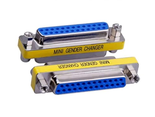 Câble RS232 DB25 femelle femelle en lot de 2 pour liaison série inverse