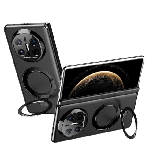 Coque de luxe Huawei Mate X6, étui cuir anti-choc avec béquille et rabat charnière