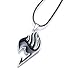Hot Sell New Anime Fairy Tail Magic Association's Symbol 4 Colors Alloy Necklace Pendent U Pick (Black)