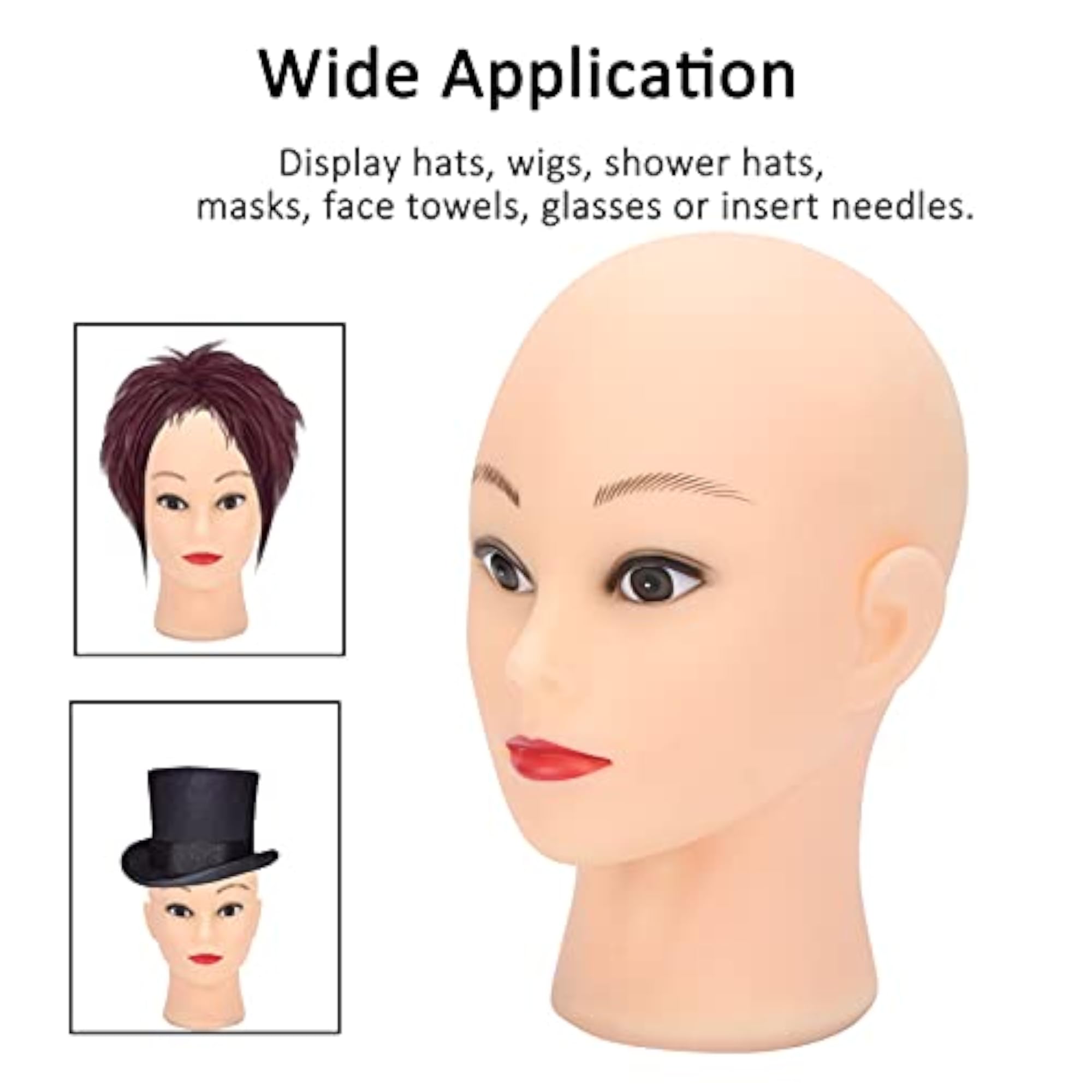 Professional Flat Head Bald Mannequin for Wig Making
