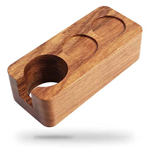 KYONANO Prensador de café de madera de pera amarilla para portafiltros, accesorio para cualquier profesional, para preparación de café con portafiltros y cafetera espresso Cover