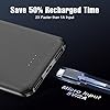 Alongza-Portable-Phone-Charger5000mAh-External-Battery-Power-Pack-022lb-Pocket-Size-Ultra-Slim-USB-Cell-Phone-Power-Bank-Compatible-with-iPhone-1211ProMaxXSXRX10876iPadSamsungAndroid Alongza Small Portable Phone Charger 4500mAh Power Bank with Built-in Cable USB C Fast Lightweight Battery Pack Cell Phone Charger Slim Clutch Charger External Battery Backup for iPhones
