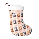 Facile à accrocher : chaque chaussette de Noël avec imprimé ours mignons est livrée avec une boucle de suspension tissée, ce qui la rend simple à afficher sur les cheminées, les murs, les portes, les arbres de Noël ou même les bureaux. La construction est idéale pour les arrangements traditionnels de chaussettes de Noël