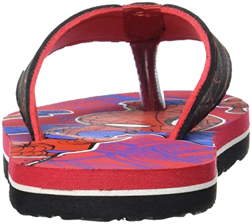 Image of Kidsville Spiderman Printed Blue Flipflops for Boys