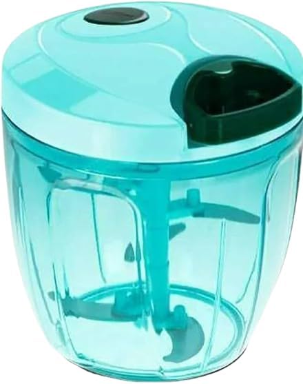 Generic Hand Chopper/New Handy Vegetable Chopper in XL Size 900 ML, Big Compact/Powerful Hand HELD Vegetable Chopper/Blender to CHOP Fruits and Vegetables Sharp SS Blade (900ml), Large, CHBLD042404
