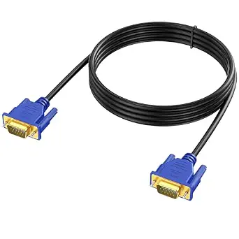 VGA Cable 10 Feet, Gold-Plated Shielded VGA Cord HD15 1080P@60Hz Full HD