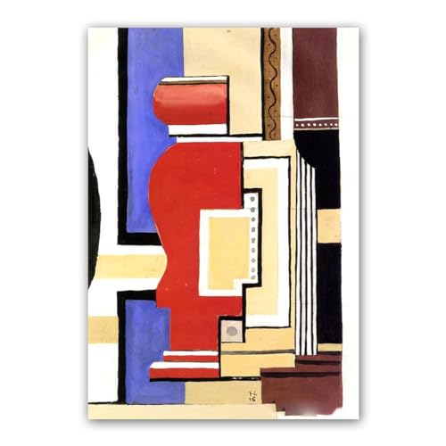 Toile d'art abstrait moderne pour decoration de salon esthetique affiche Composition 14