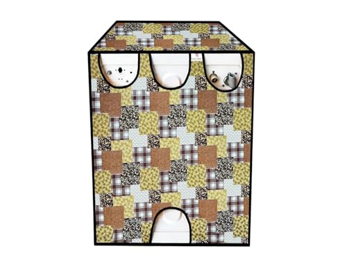 Image of Front Load Fully Automatic Washing Machine Cover for 8.5kg to 10kg | Waterproof & Dustproof Polyester Cover with Zip Closure | Suitable with Samsung, IFB, LG, Bosch & More (67 x 67 x 87 cm)
