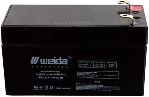 New 12V 1.3Ah SLA Battery WB1213 Replaces UB1213, PS1212, WKA12-1.3F USA