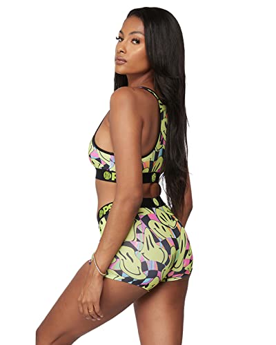 Psd Women's Psycho Smiles Boy Shorts, Multi, Xl #TOP2