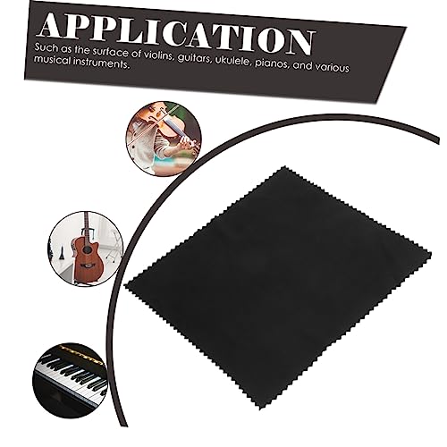 Levemolo 12 Pack Guitar Cleaning Cloth Violin Cleaning Microfiber Polishing Oboe Swab Tool Cleaner Reusable